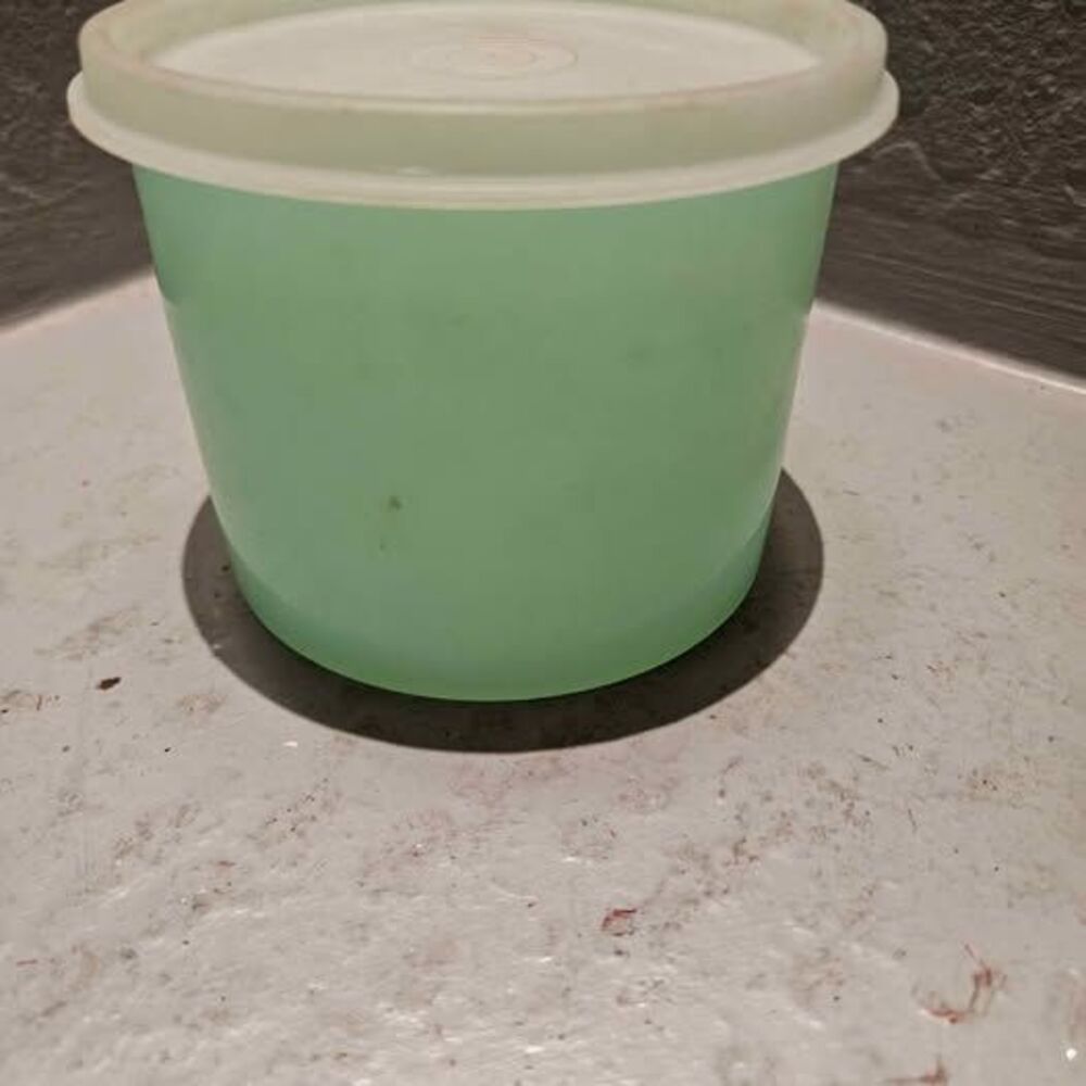 Vintage Tupperware Green  Storage Container